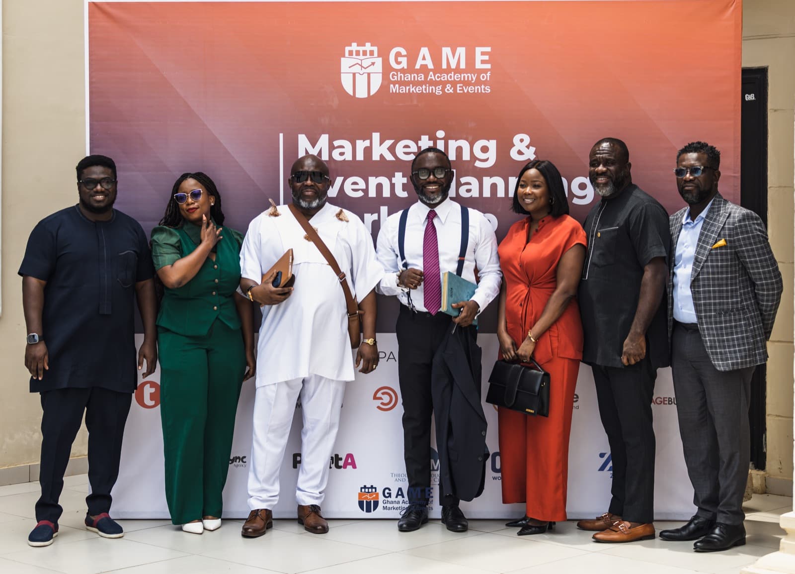 Jesse Agyepong with the GAME faculty